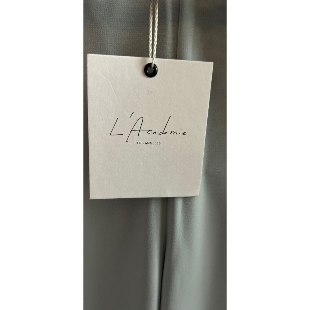 L'Academie Crepe Jersey Set - Bell Bottoms Pants & Halter Top Pale Blue Size Sma - Picture 7 of 9